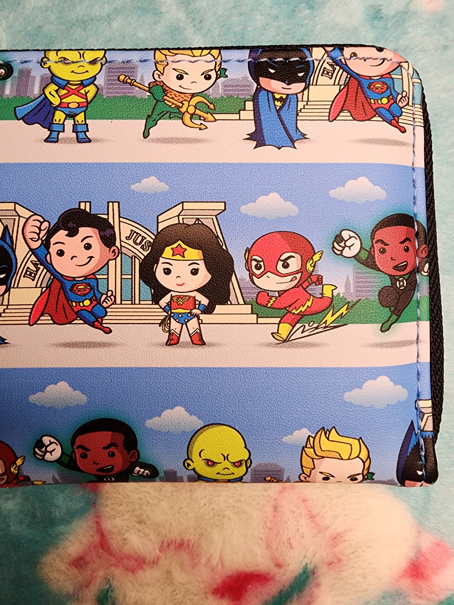 Loungefly DC Superheroes Chibi Character Wallet