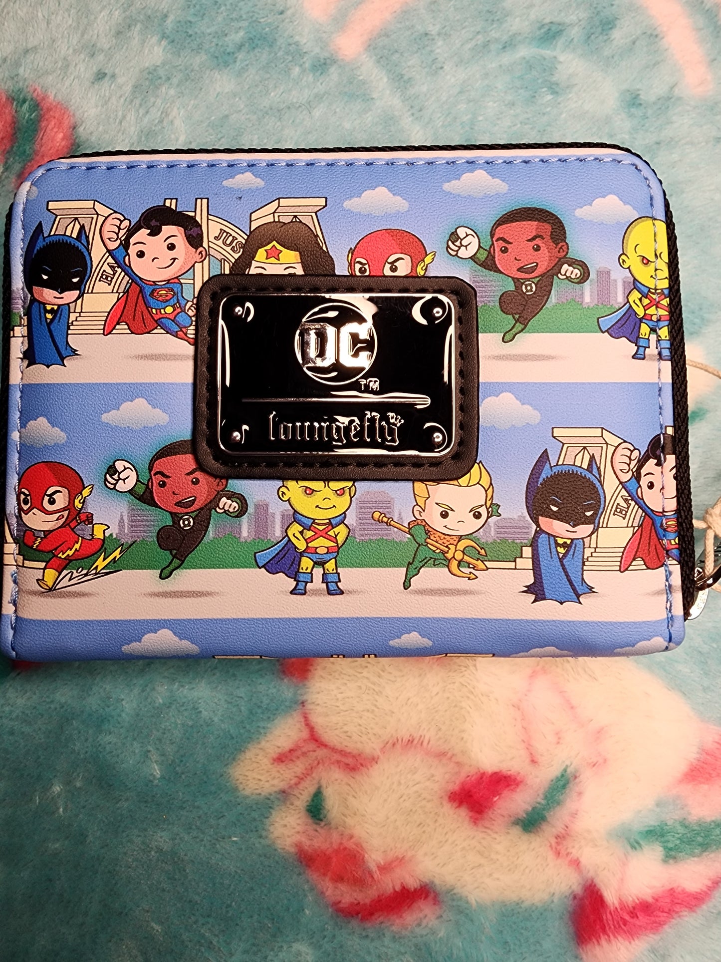 Loungefly DC Superheroes Chibi Character Wallet