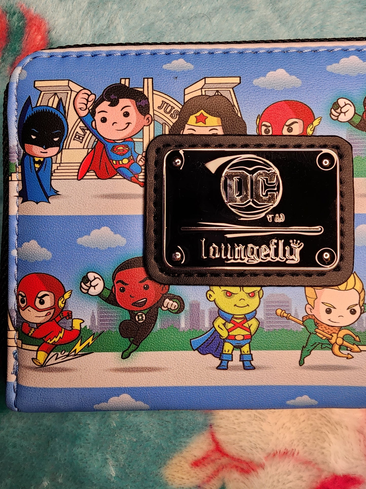 Loungefly DC Superheroes Chibi Character Wallet