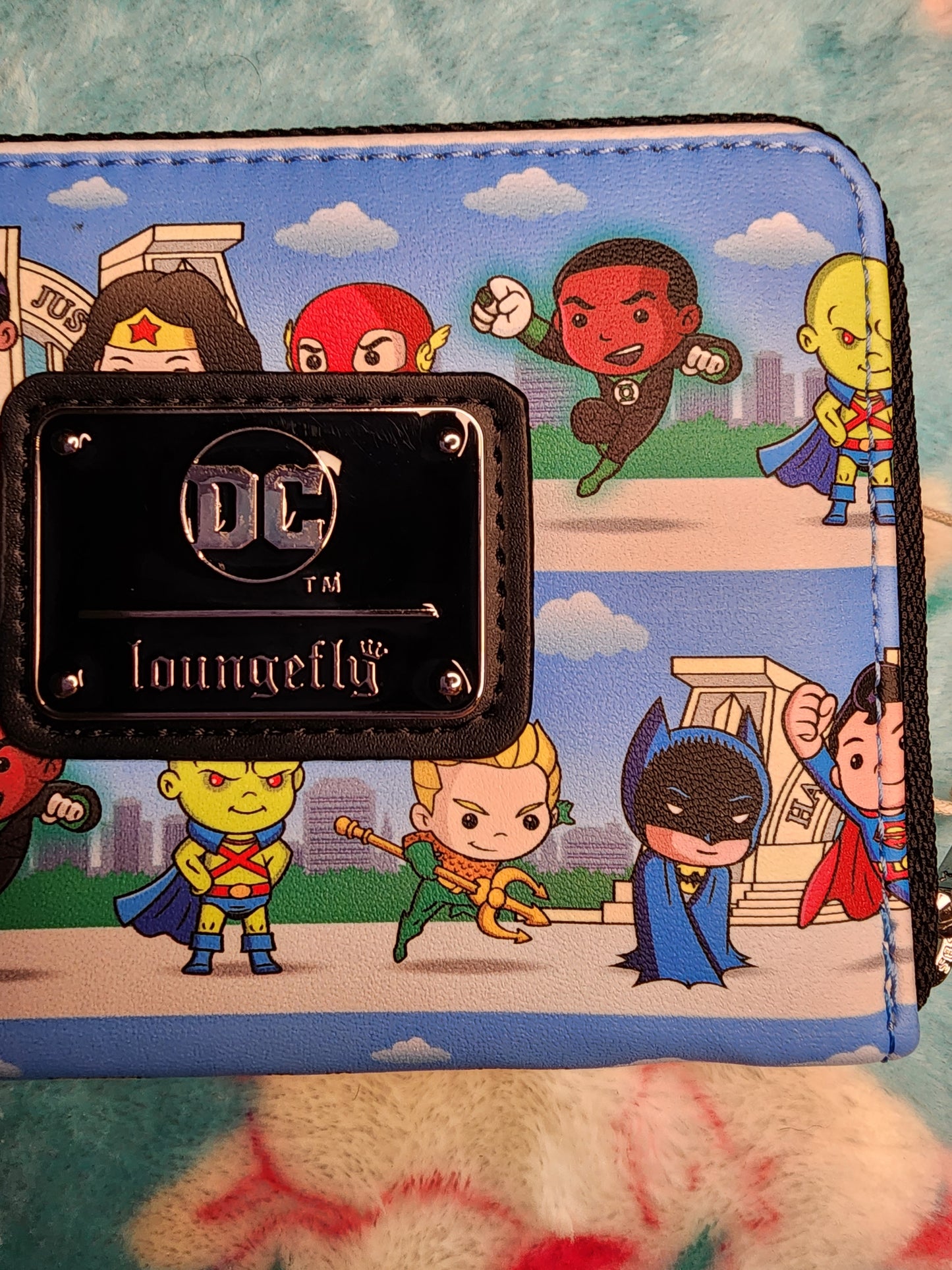 Loungefly DC Superheroes Chibi Character Wallet