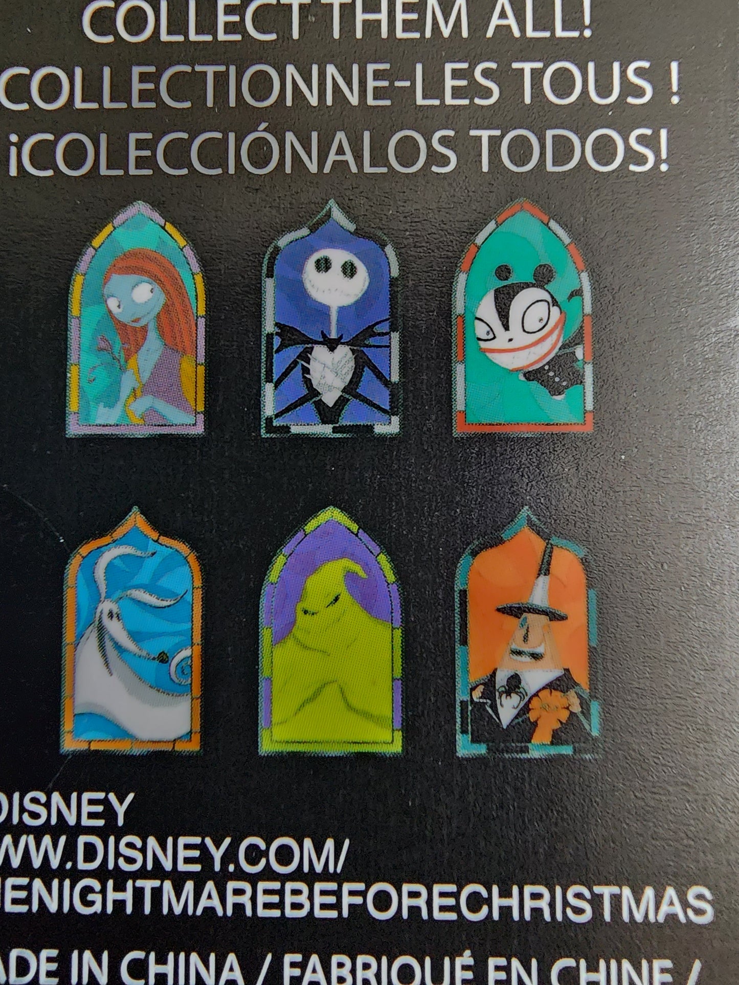 Nightmare Before Christmas 30th Anniversary Stain Glass Mystery Pins