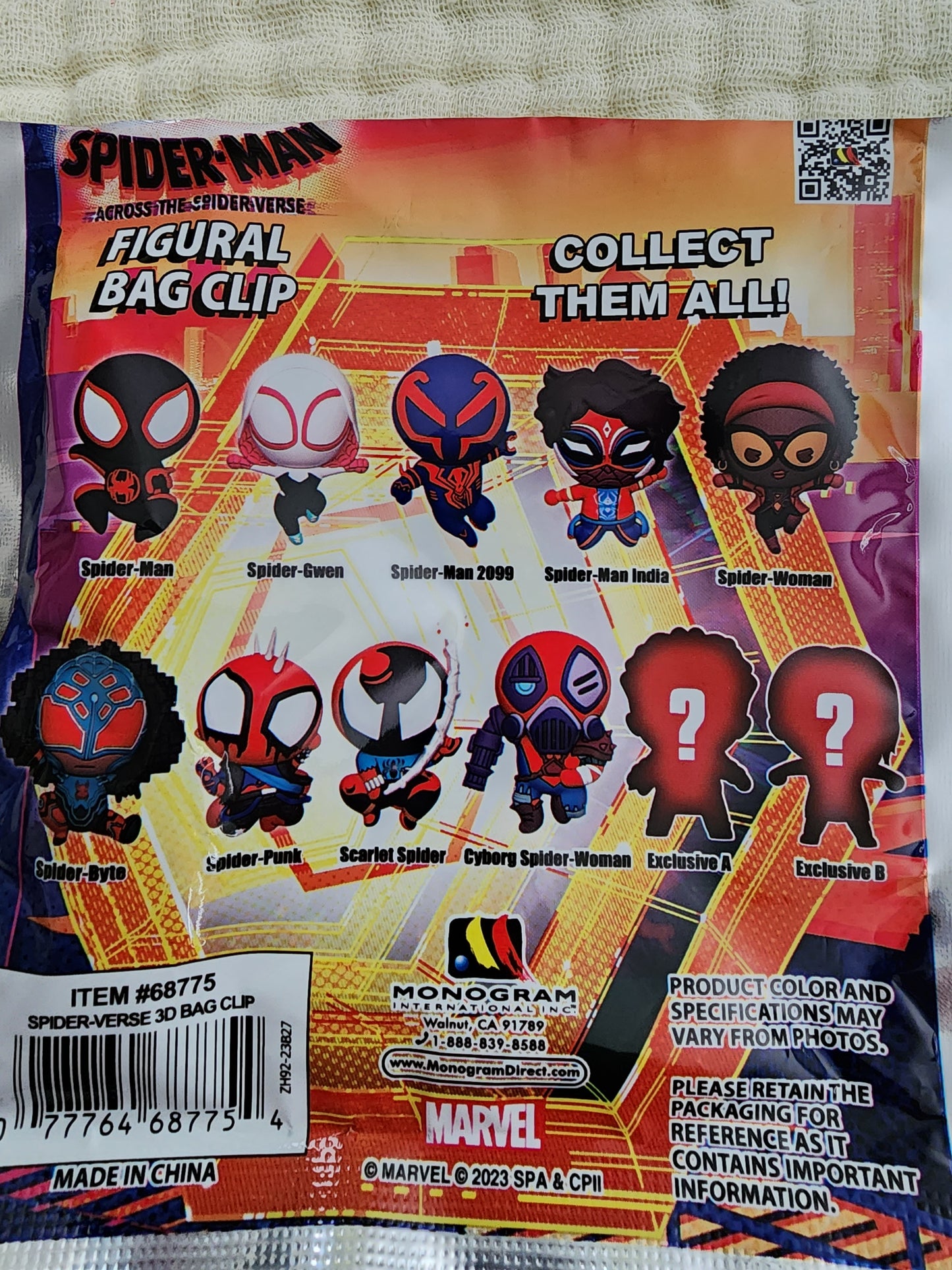 Spiderman 3D Exclusive Mystery Bag Clips