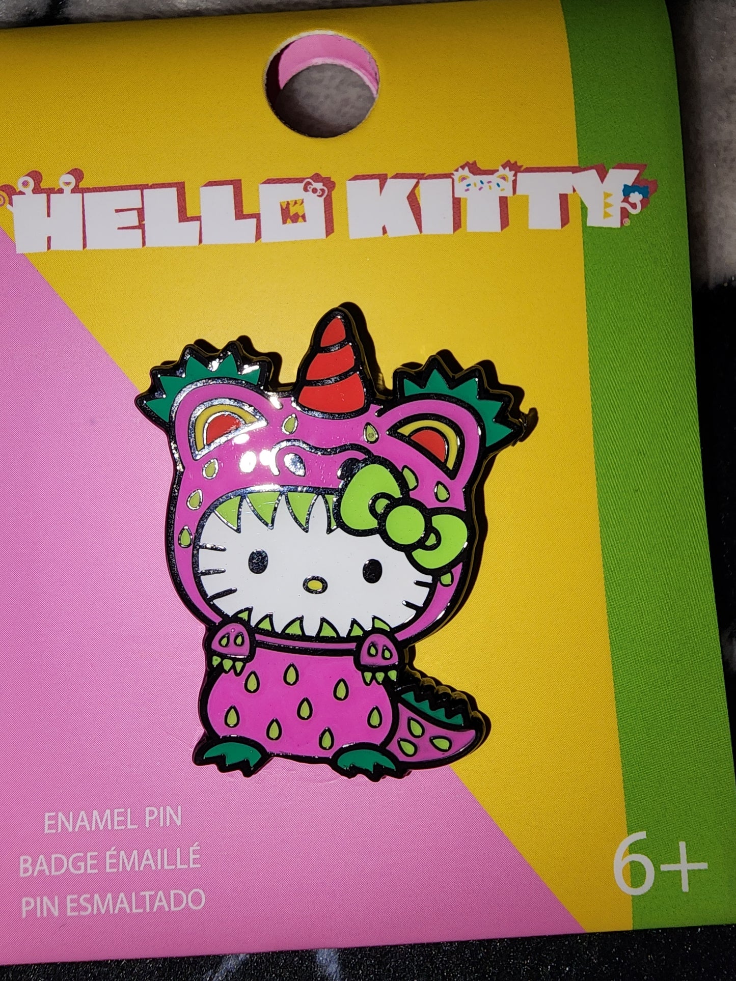 Loungefly Hello Kitty Kaiju Unicorn Strawberry Pin