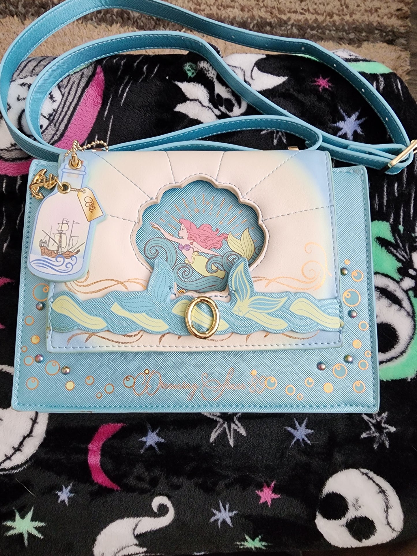 Danielle Nicole Disney Little Mermaid Crossbody Bag