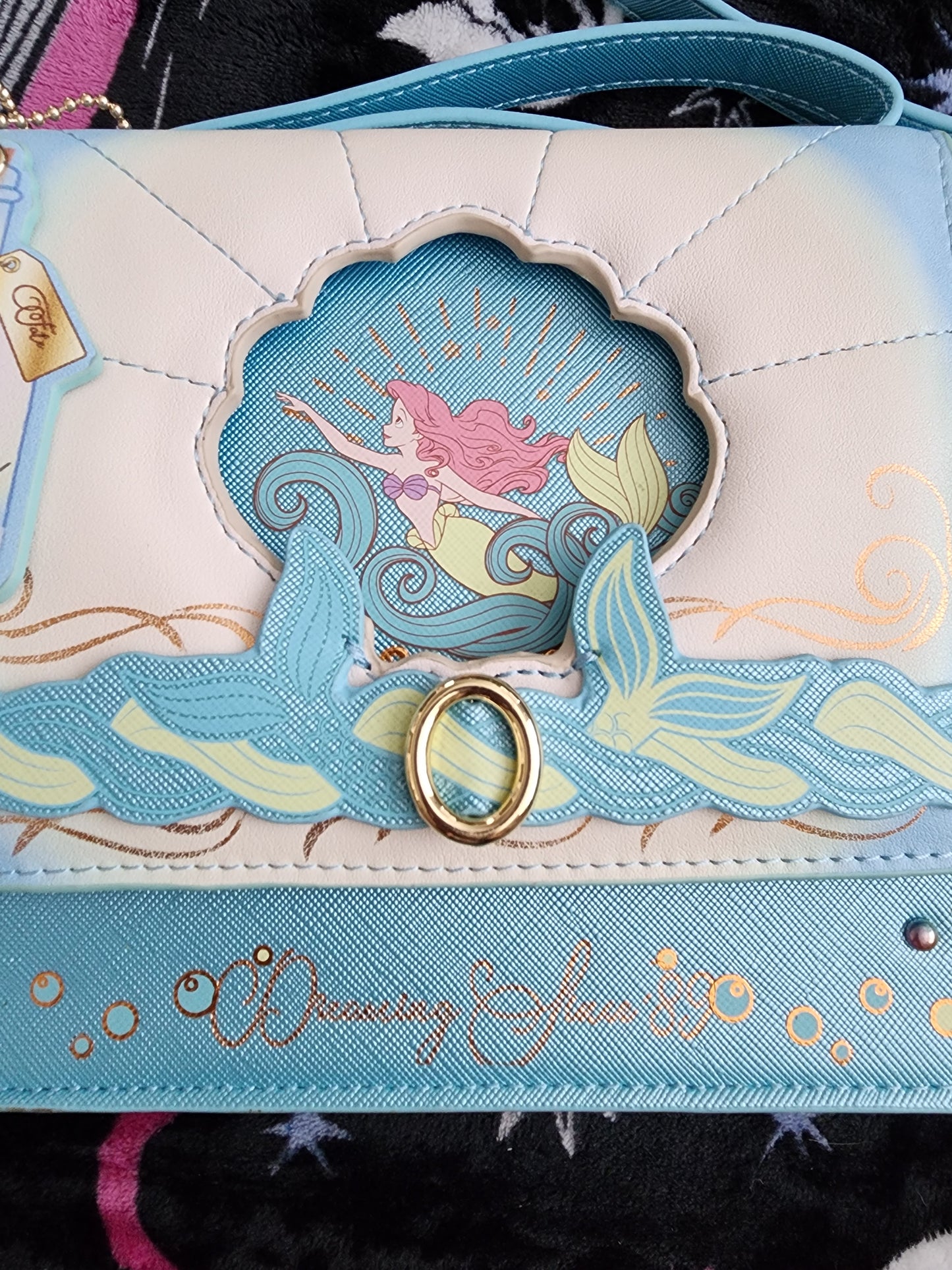 Danielle Nicole Disney Little Mermaid Crossbody Bag