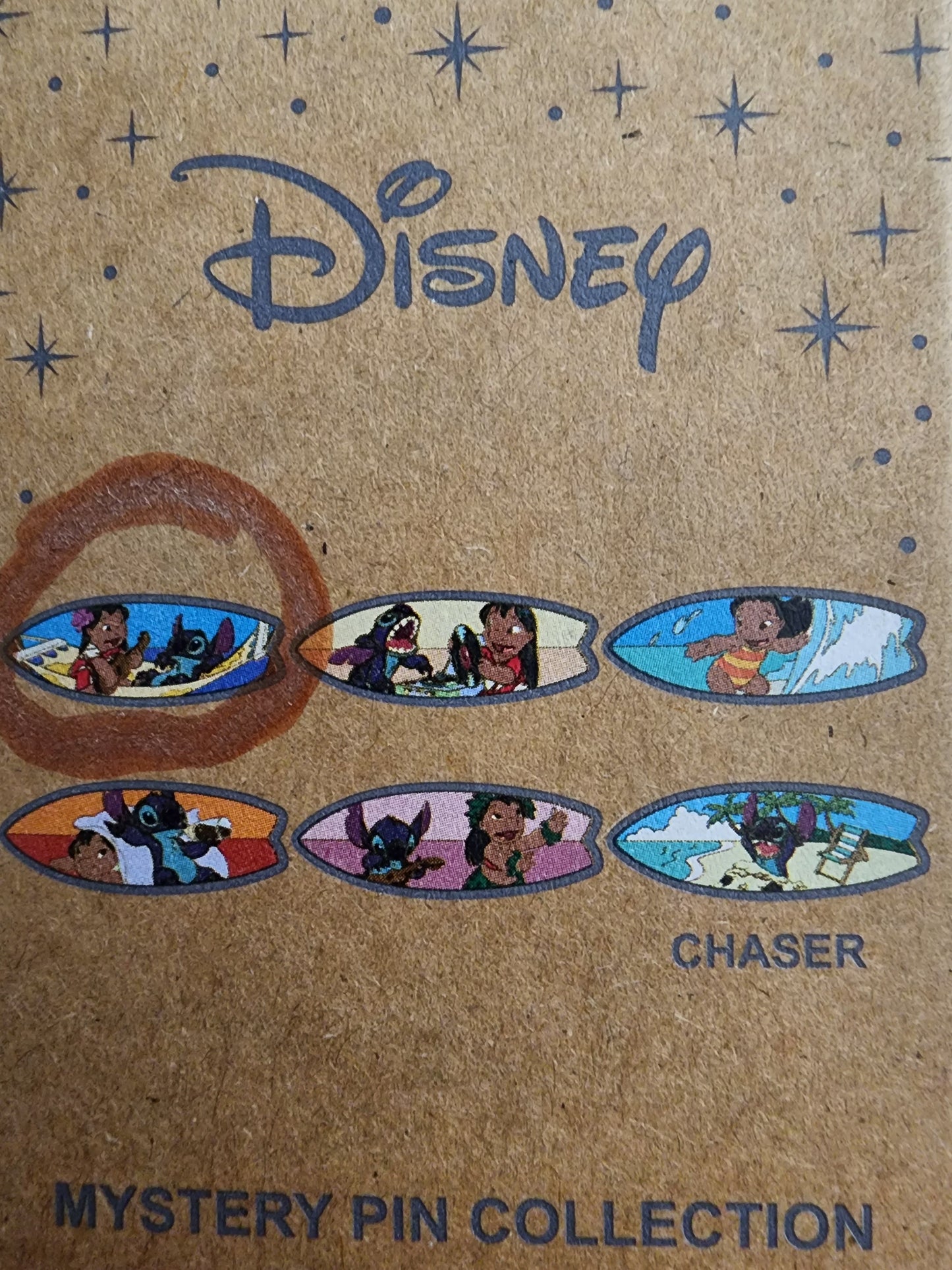 Disney Lilo and Stitch Surfboard Mystery Pins