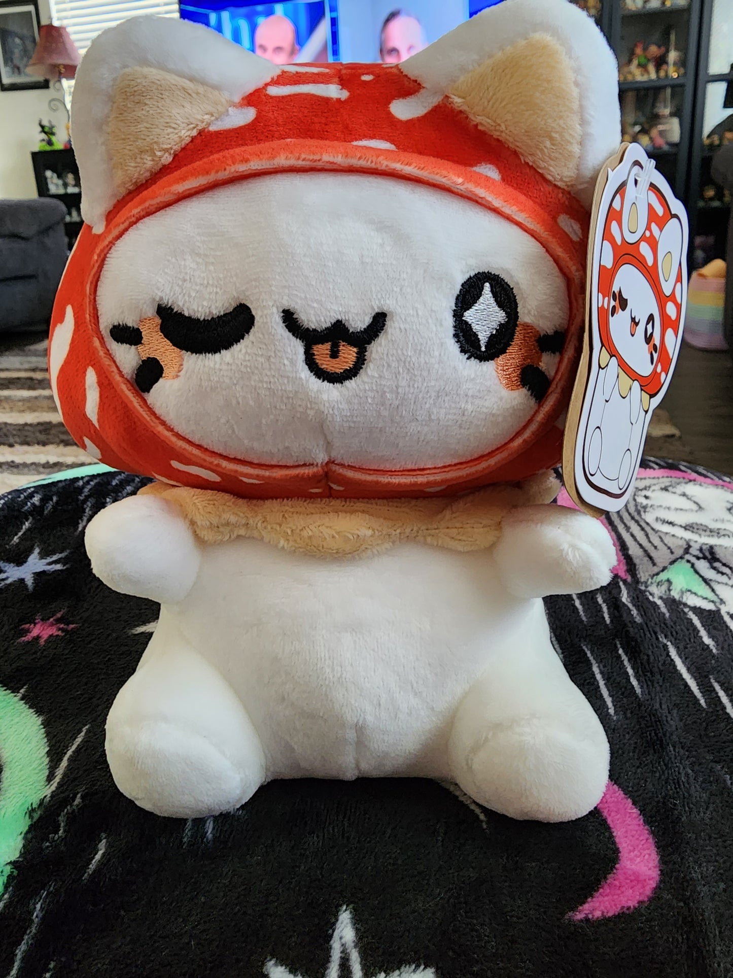 Red Mushroom Meowchi Plush