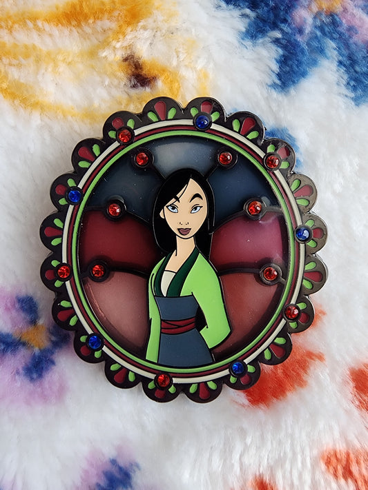 Loungefly Disney Princess Stain Glass Portrait Mystery Pins