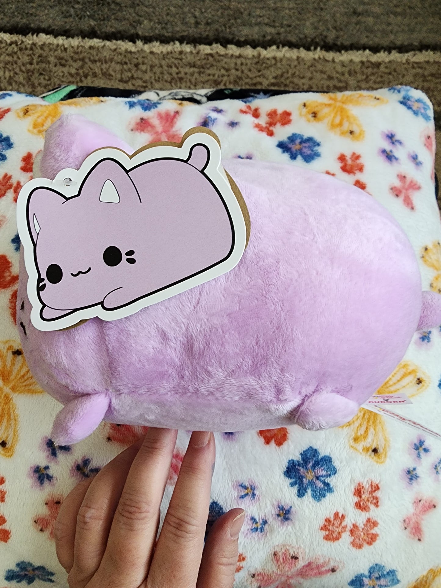 Taro Meowchi Light Purple Plush