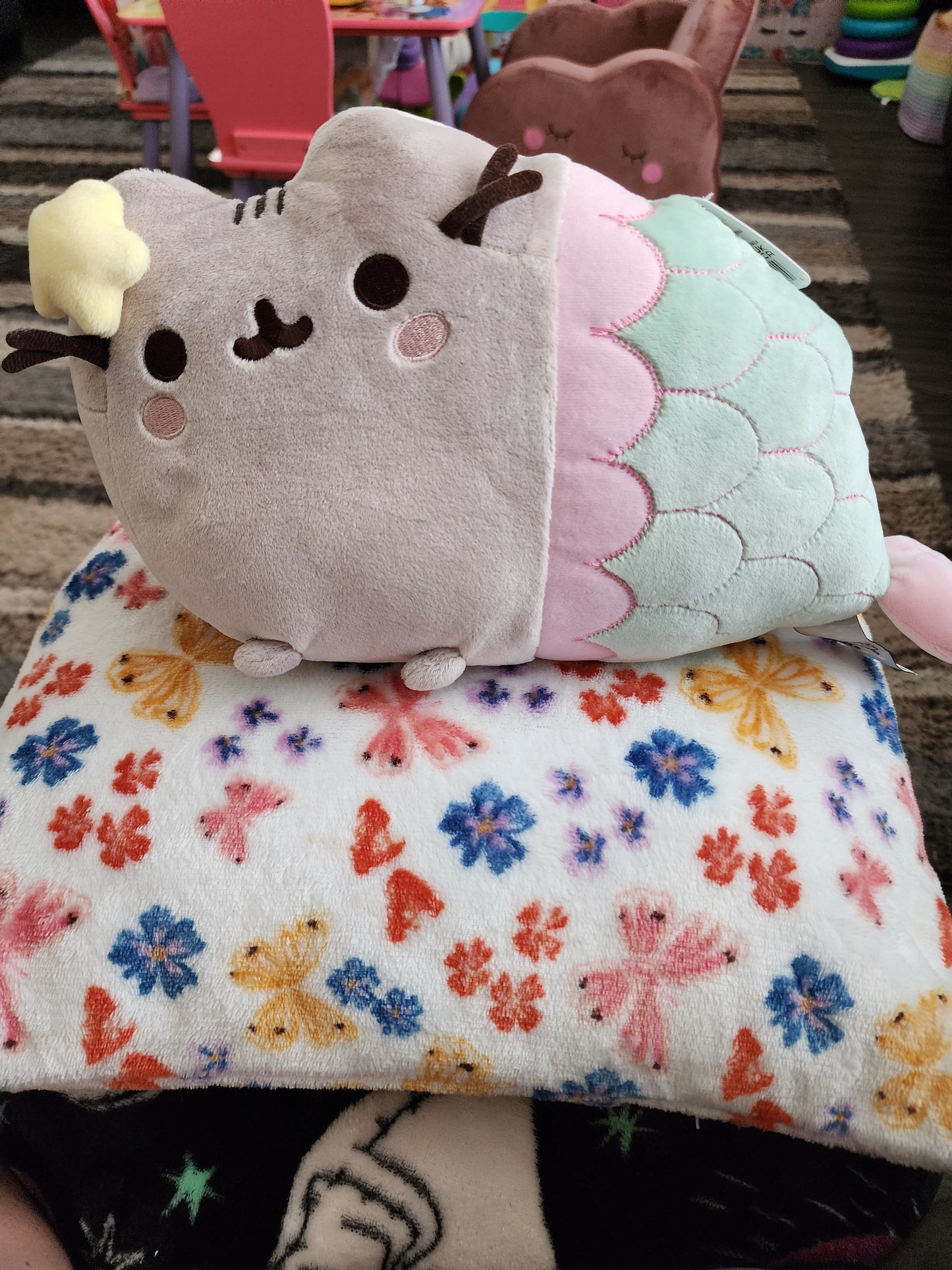 Pusheen Cat as a Mermaid Plush