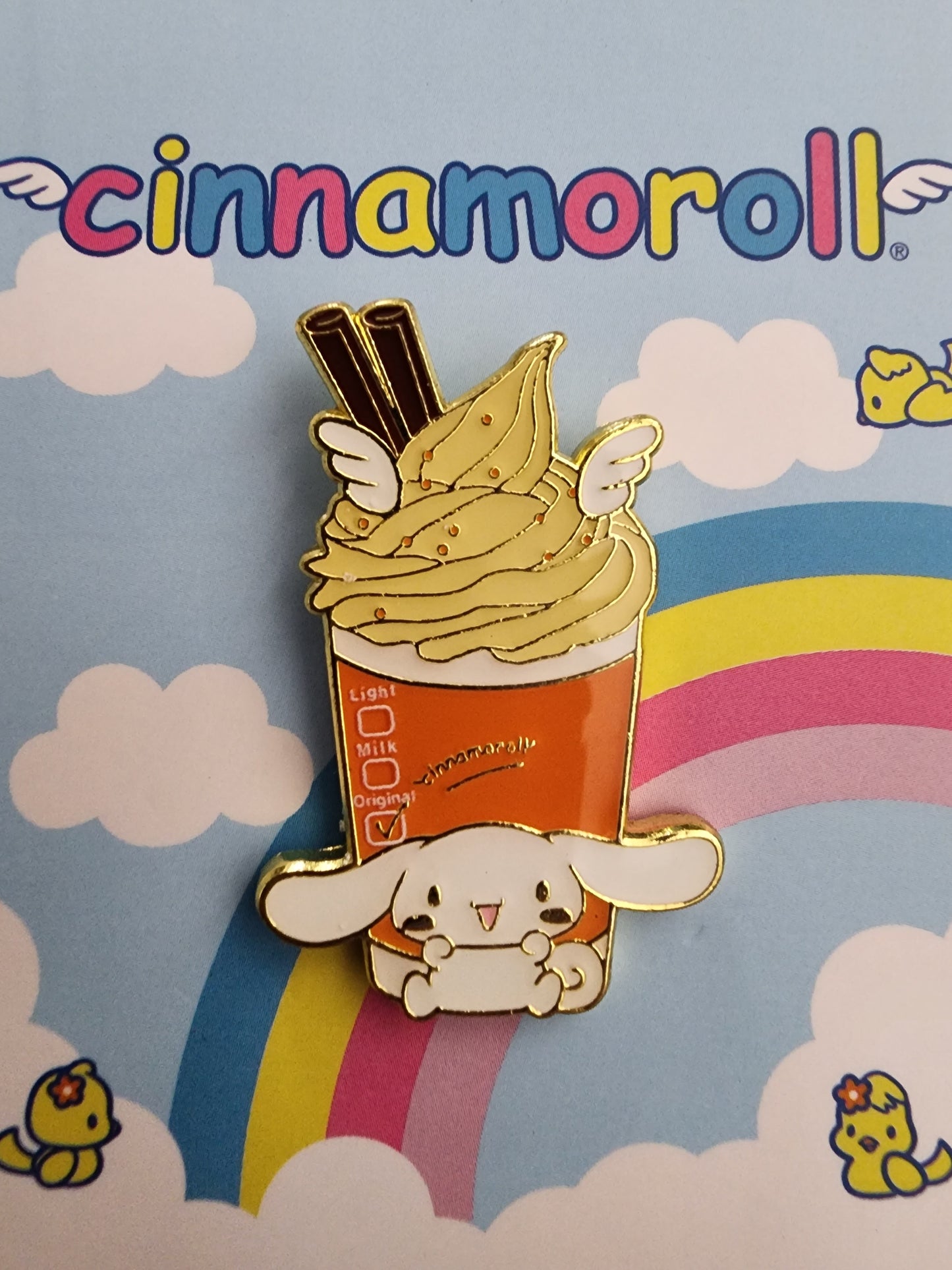 Hello Kitty, Cinnamoroll Fall Pumpkin Drink Pin