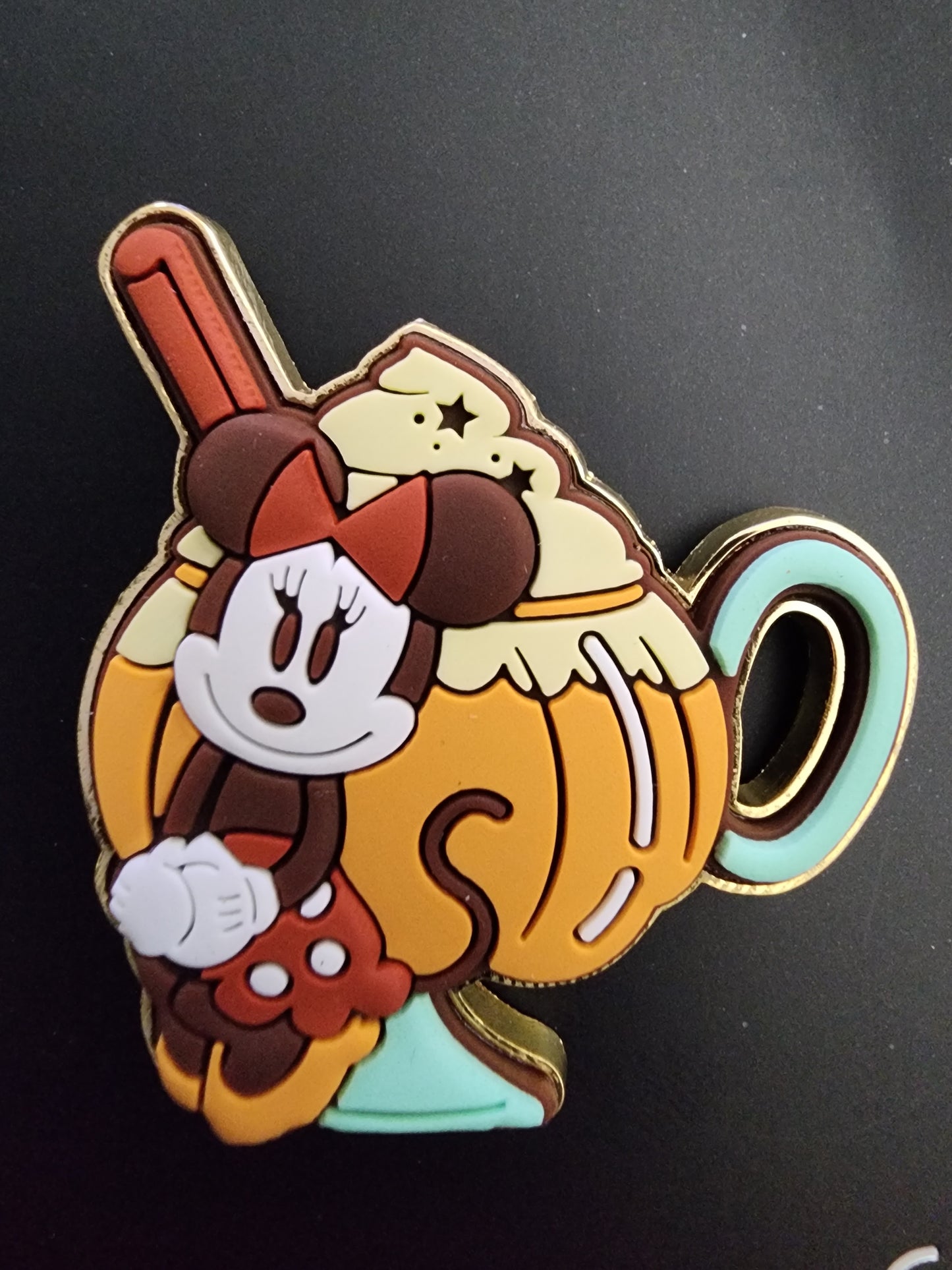 Loungefly Disney Minnie Mouse Fall Scented Pumpkin Spice Latte Drink Pin