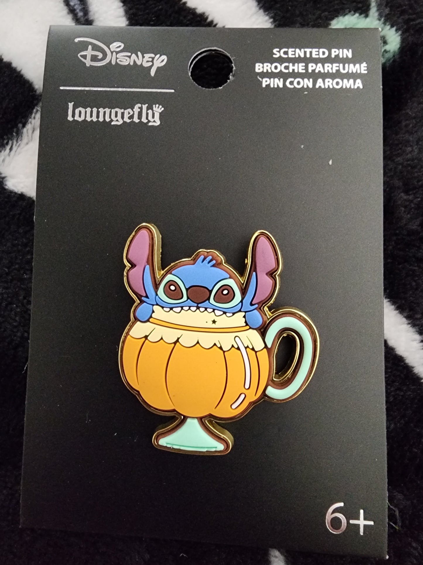 Loungefly Disney Stitch Fall Scented Pumpkin Spice Latte Drink Pin