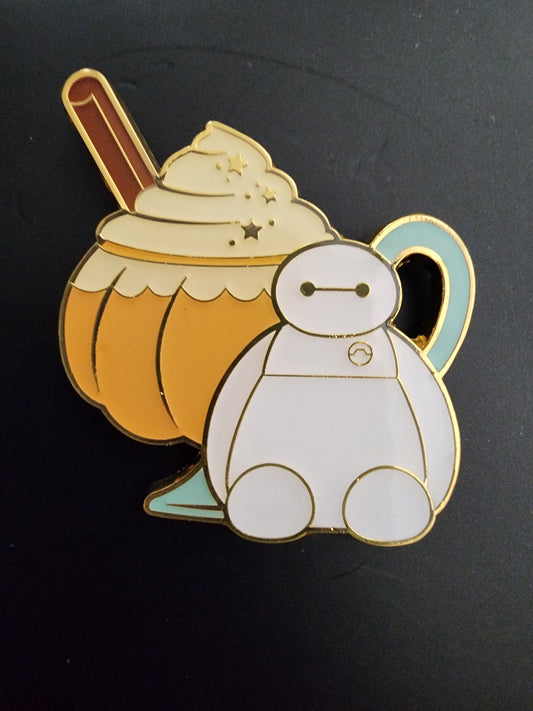 Loungefly Disney Baymax Fall Pumpkin Spice Latte Drink Pin