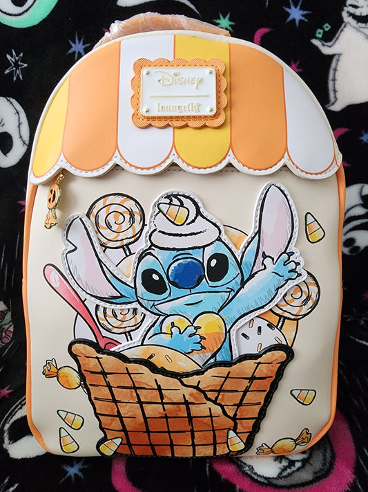 Loungefly Disney Stitch Halloween Waffle Bowl Backpack