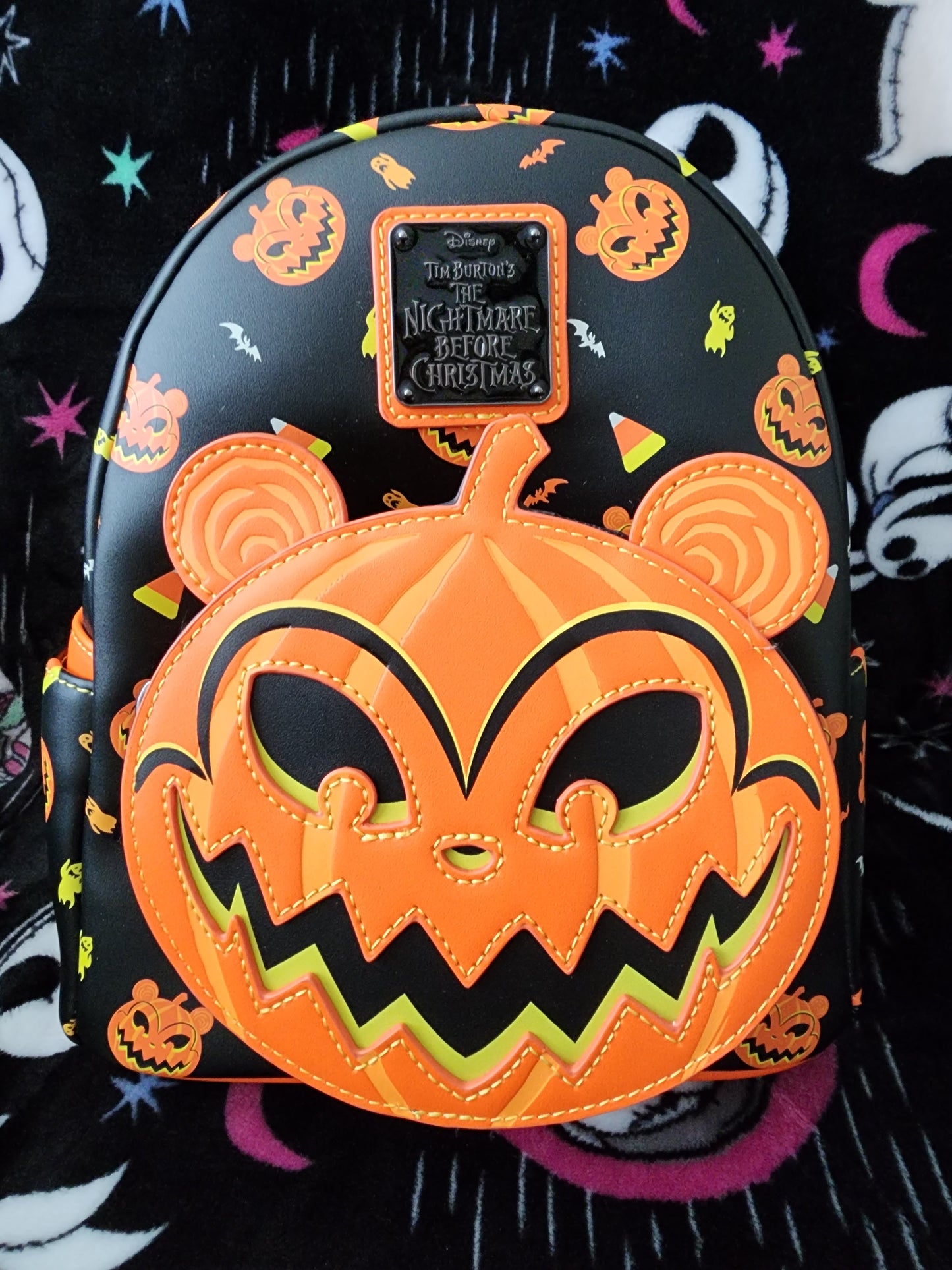 Loungefly Disney Nightmare Before Christmas Scary Teddy Pumpkin Backpack