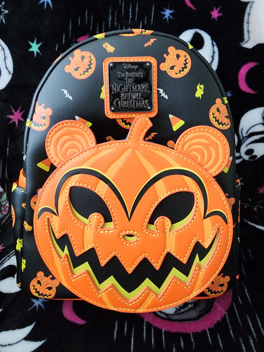 Loungefly Disney Nightmare Before Christmas Scary Teddy Pumpkin Backpack