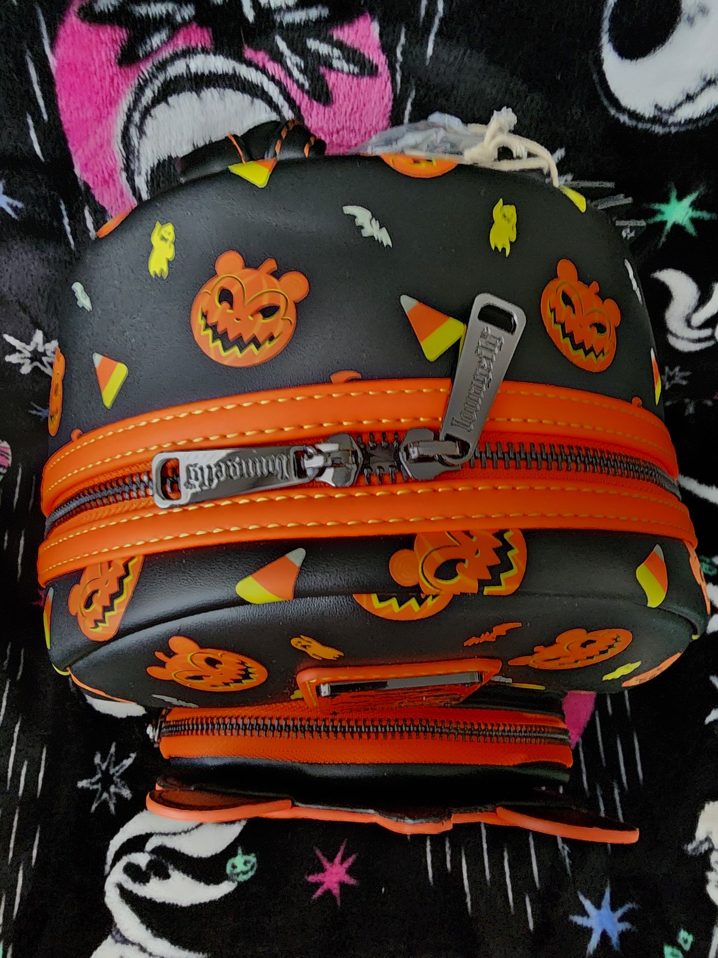 Loungefly Disney Nightmare Before Christmas Scary Teddy Pumpkin Backpack