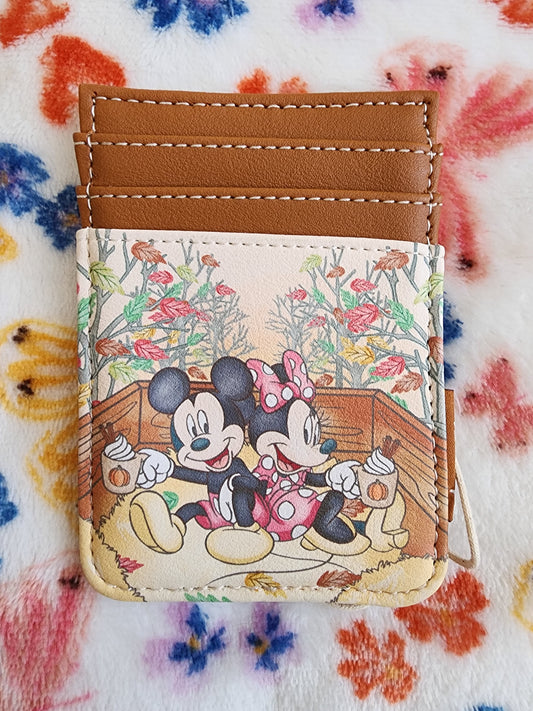 Loungefly Disney Mickey and Minnie Mouse Fall Card Holder