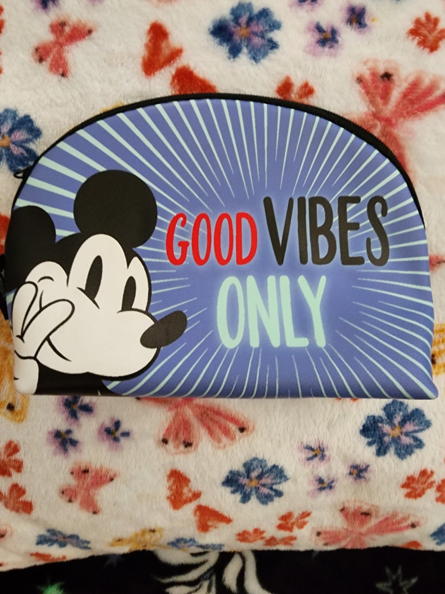 Mickey Mouse Good Vibes Only Cosmetic Bag