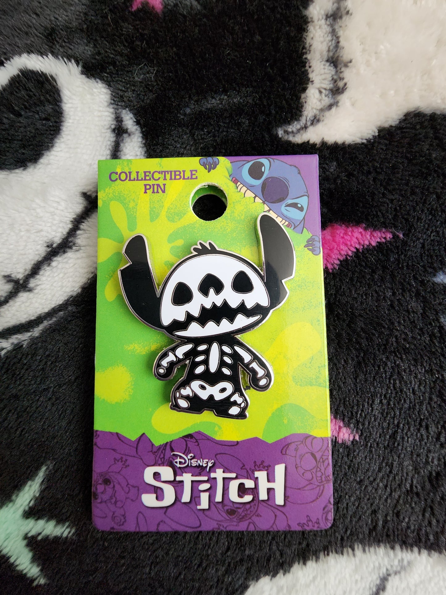 Disney Stitch Skelton Pin