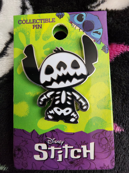 Disney Stitch Skelton Pin