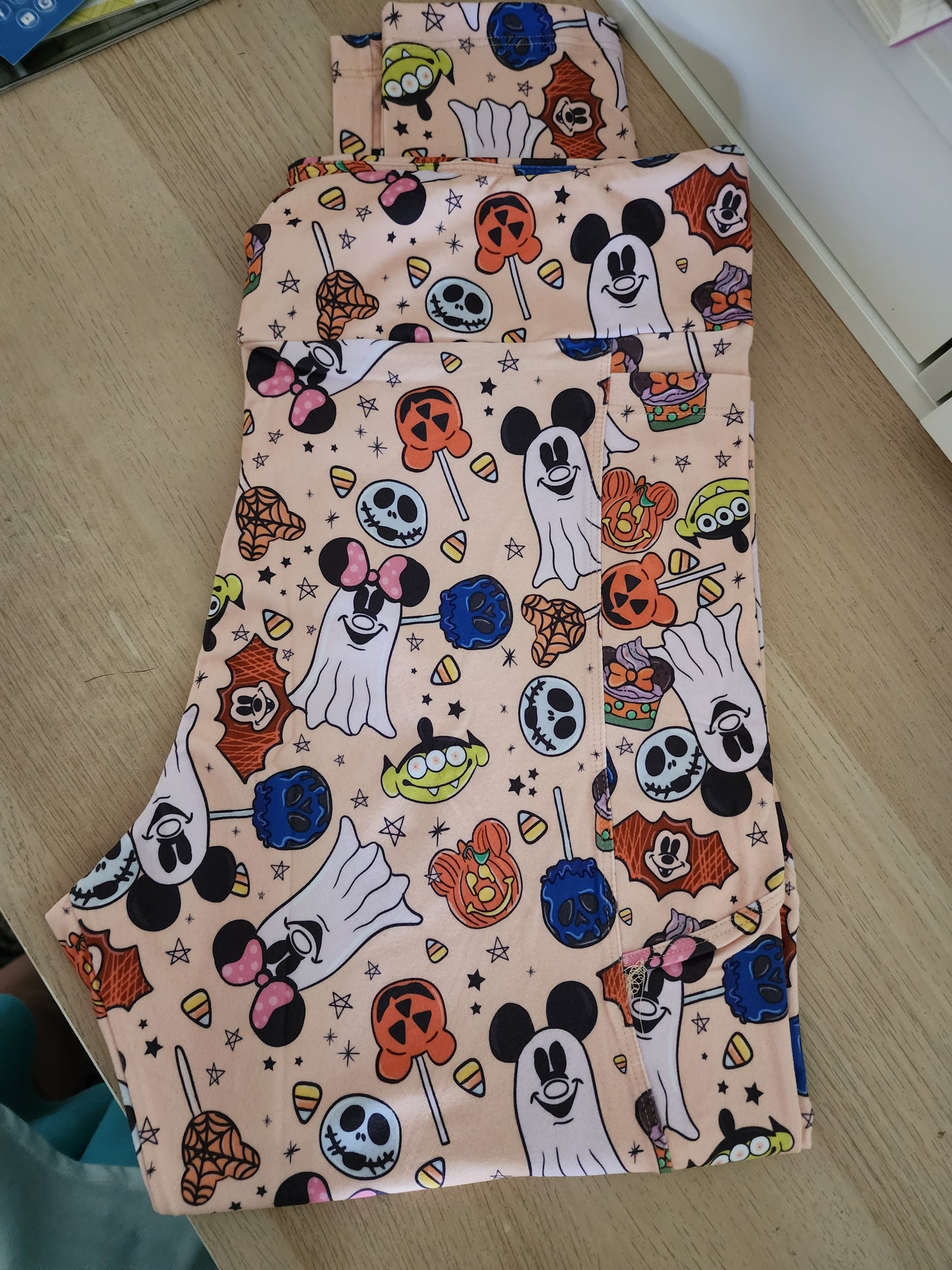 Charlies Project Disney Mickey and Minnie Mouse Ghost Halloween Leggings