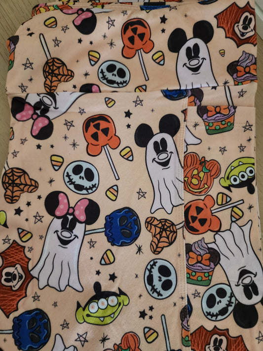 *Charlie's Project Disney Mickey and Minnie Ghost Halloween Leggings