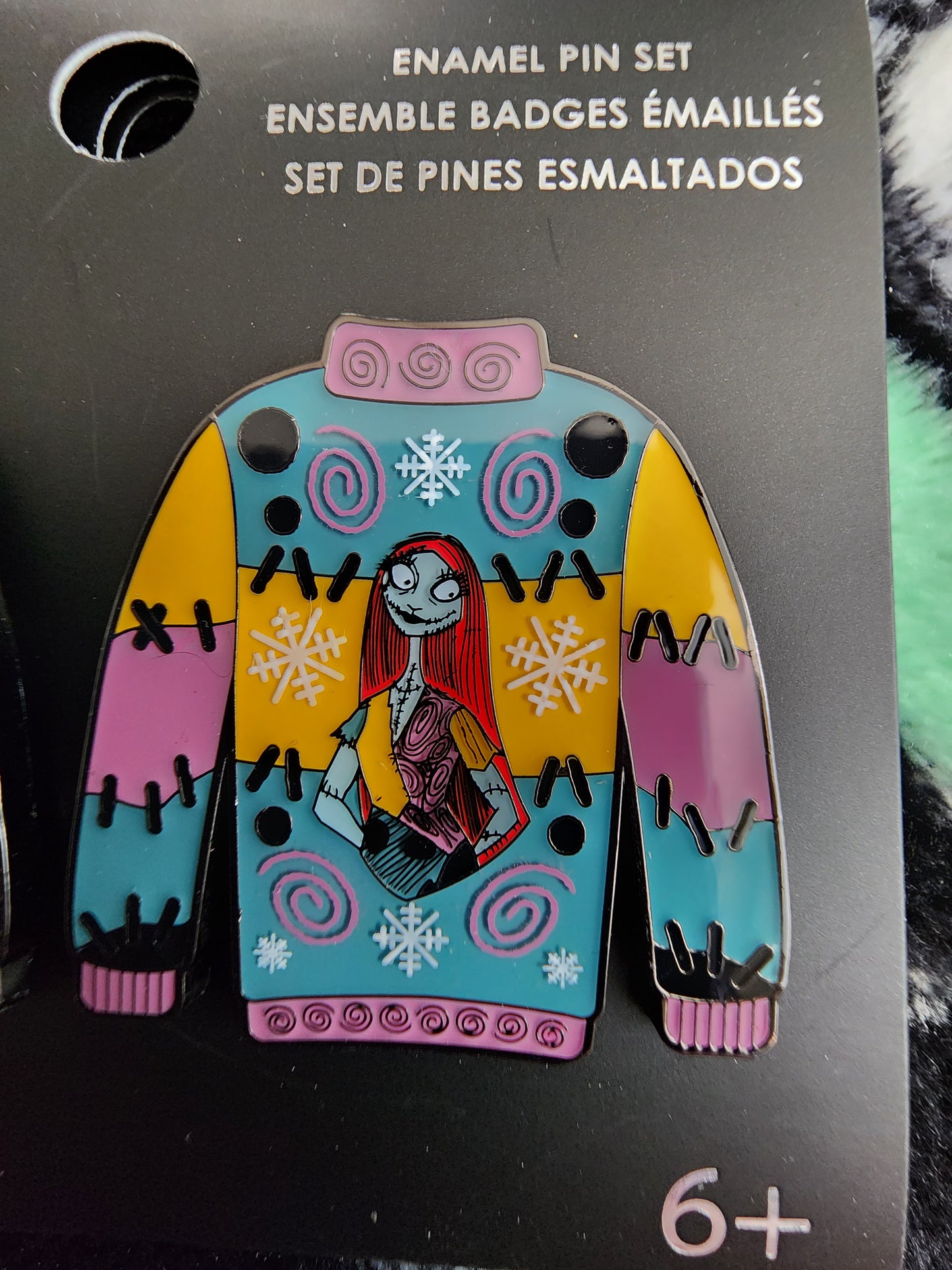 Disney Nightmare Before Christmas 30th Anniversary Jack and Sally Ugly Sweater Pins