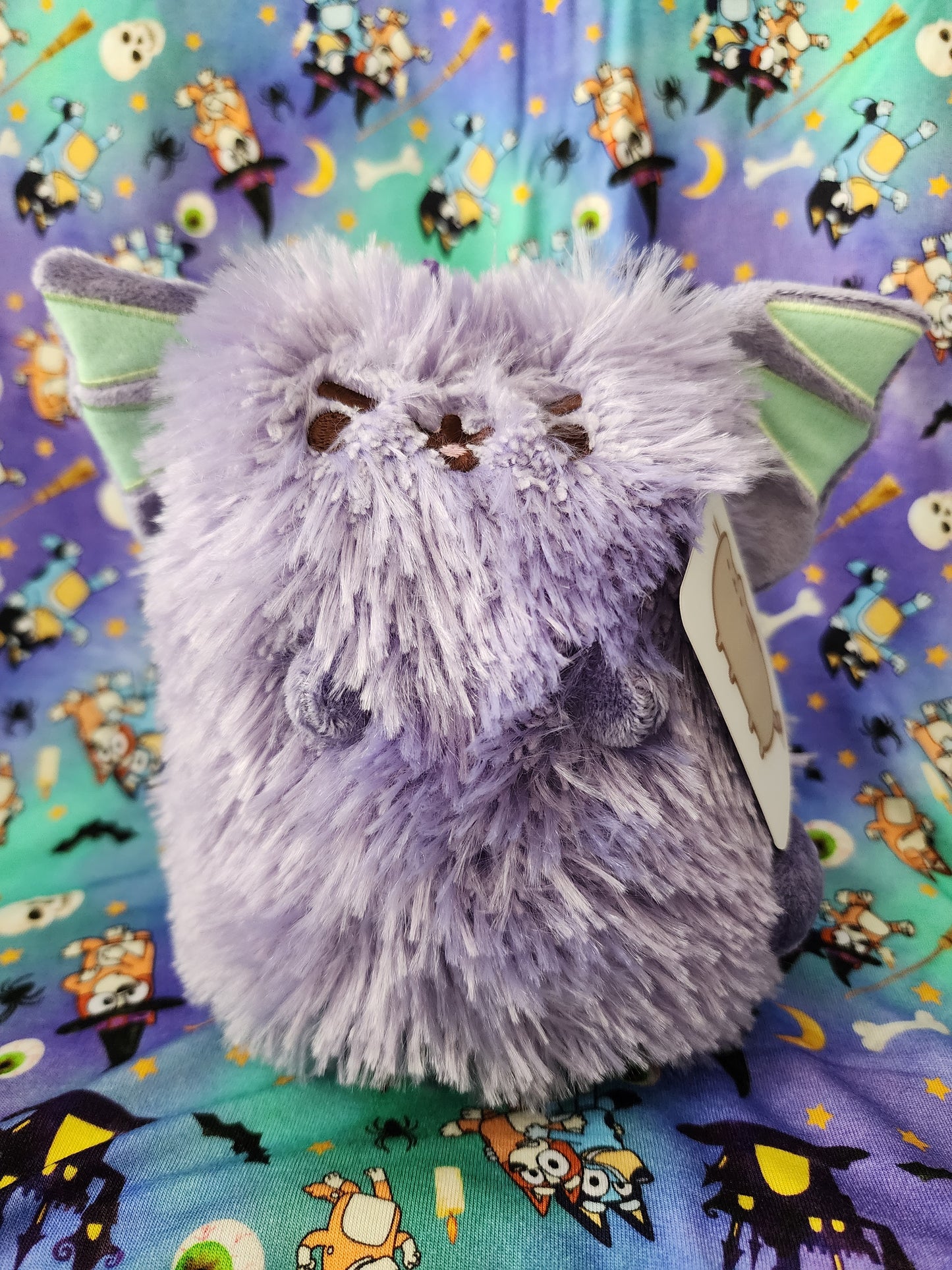 Pusheen Cat as a Purple Dragon