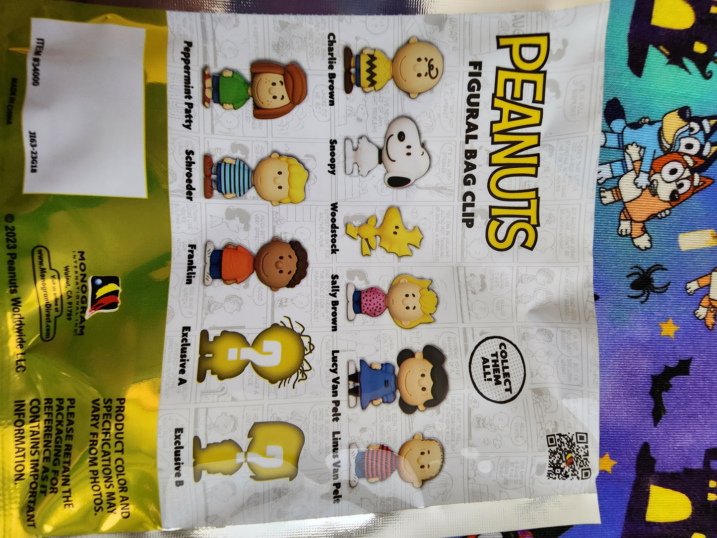 Peanuts Characters Mystery Bag Clips