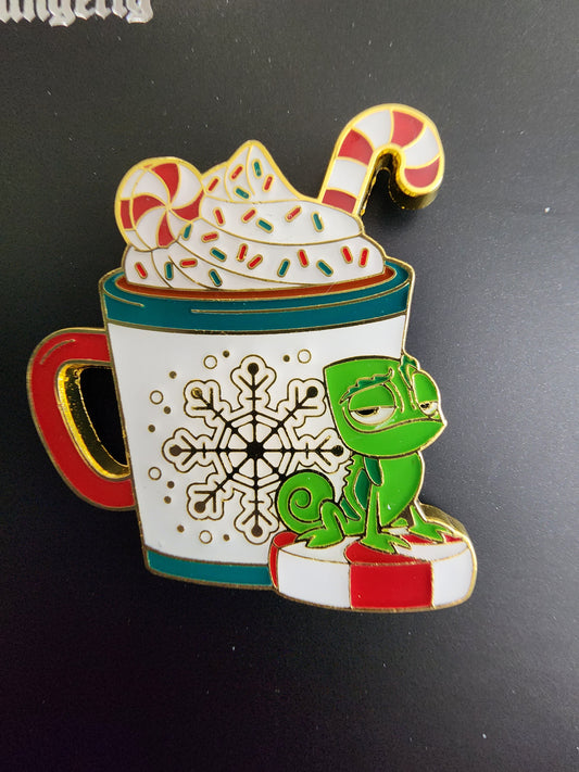 Disney Tangled Pascal Holiday Drink Mug Pin