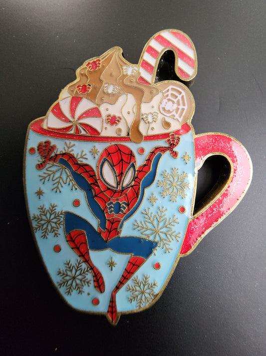 Marvel Spiderman Holiday Drink Mug Pin