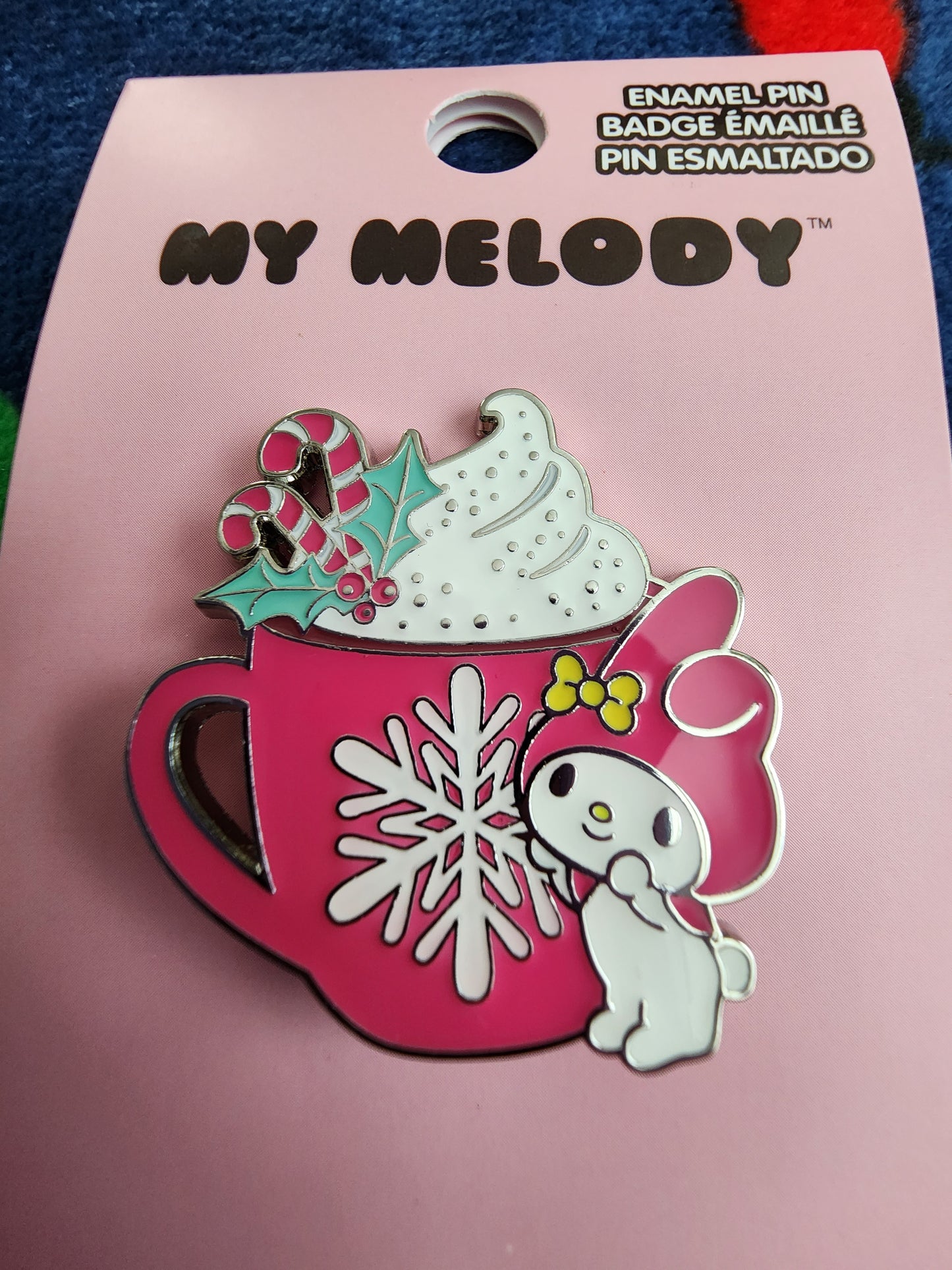 Hello Kitty Melody Holiday Drink Mug Pin