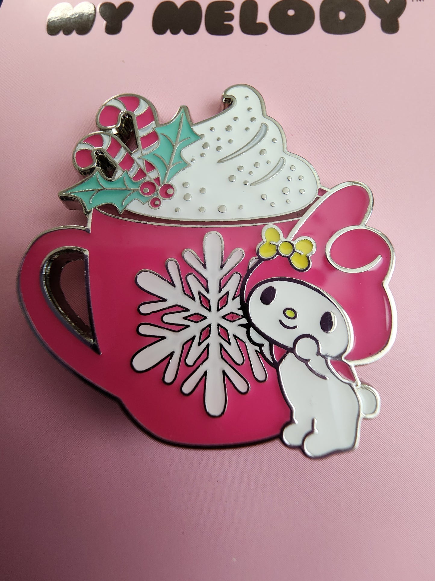 Hello Kitty Melody Holiday Drink Mug Pin