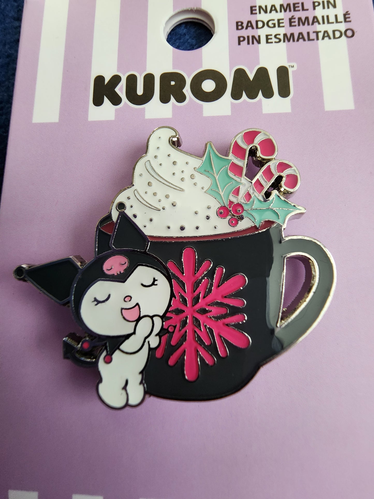 Hello Kitty Kuromi Holiday Drink Mug Pin