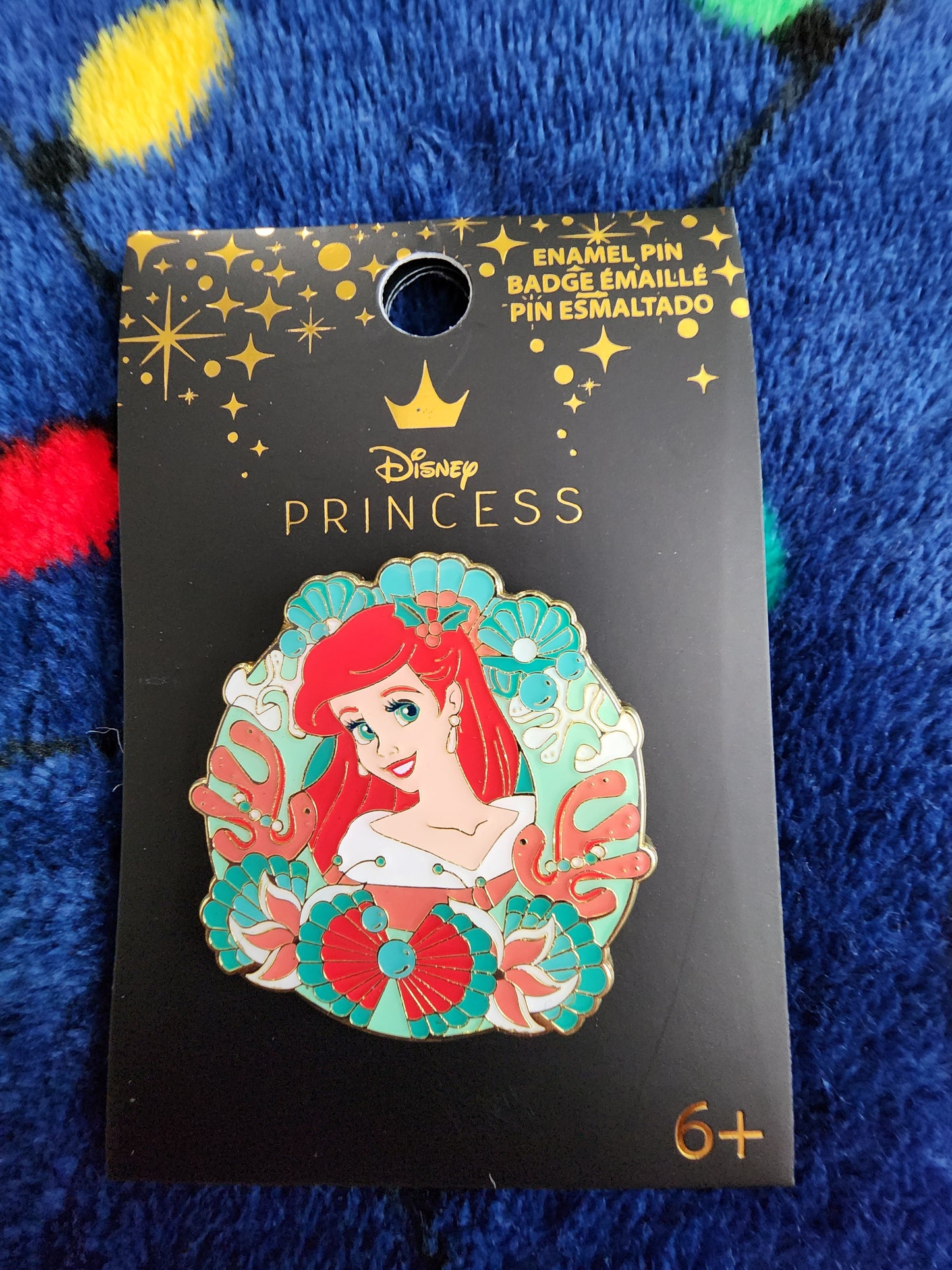 Loungefly Disney Ariel Little Mermaid Christmas Wreath Pin