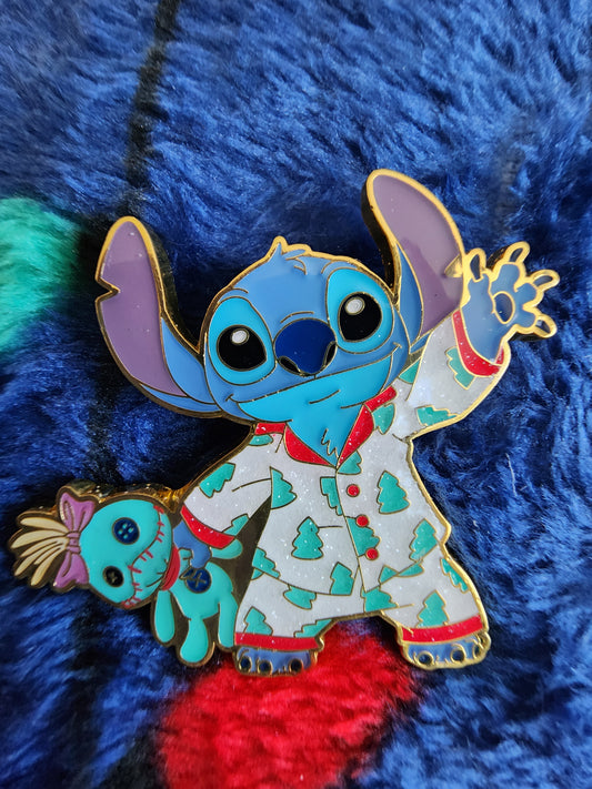 Loungefly Disney Stitch Winter Holidays PJ'S Mystery Pins