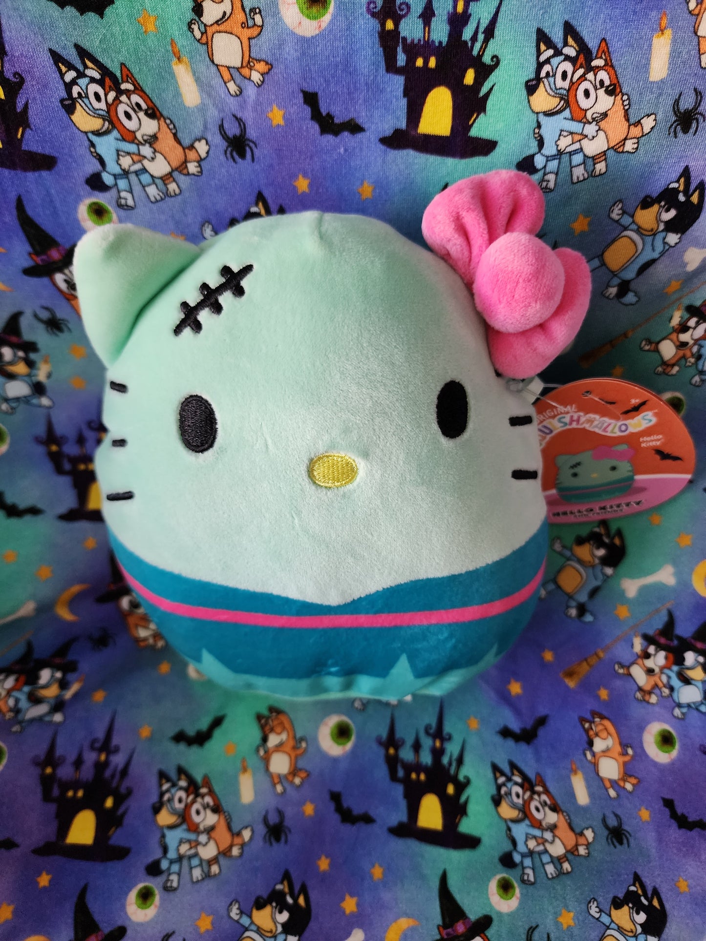 Squishmallow Hello Kitty as Frankenstein 8" Plush