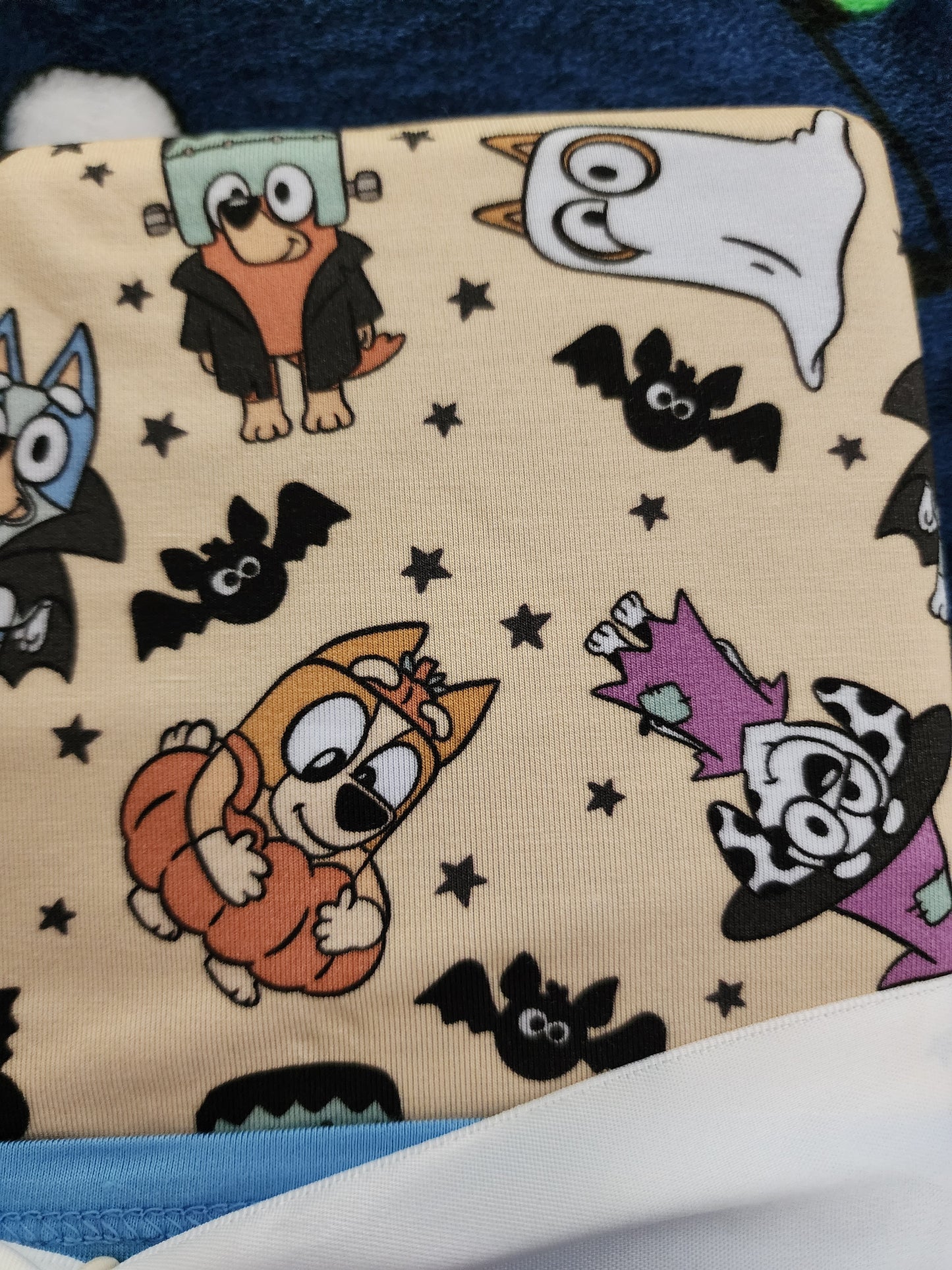 *Charlies Project Bluey, Bingo and Friends Halloween Baby Blanket