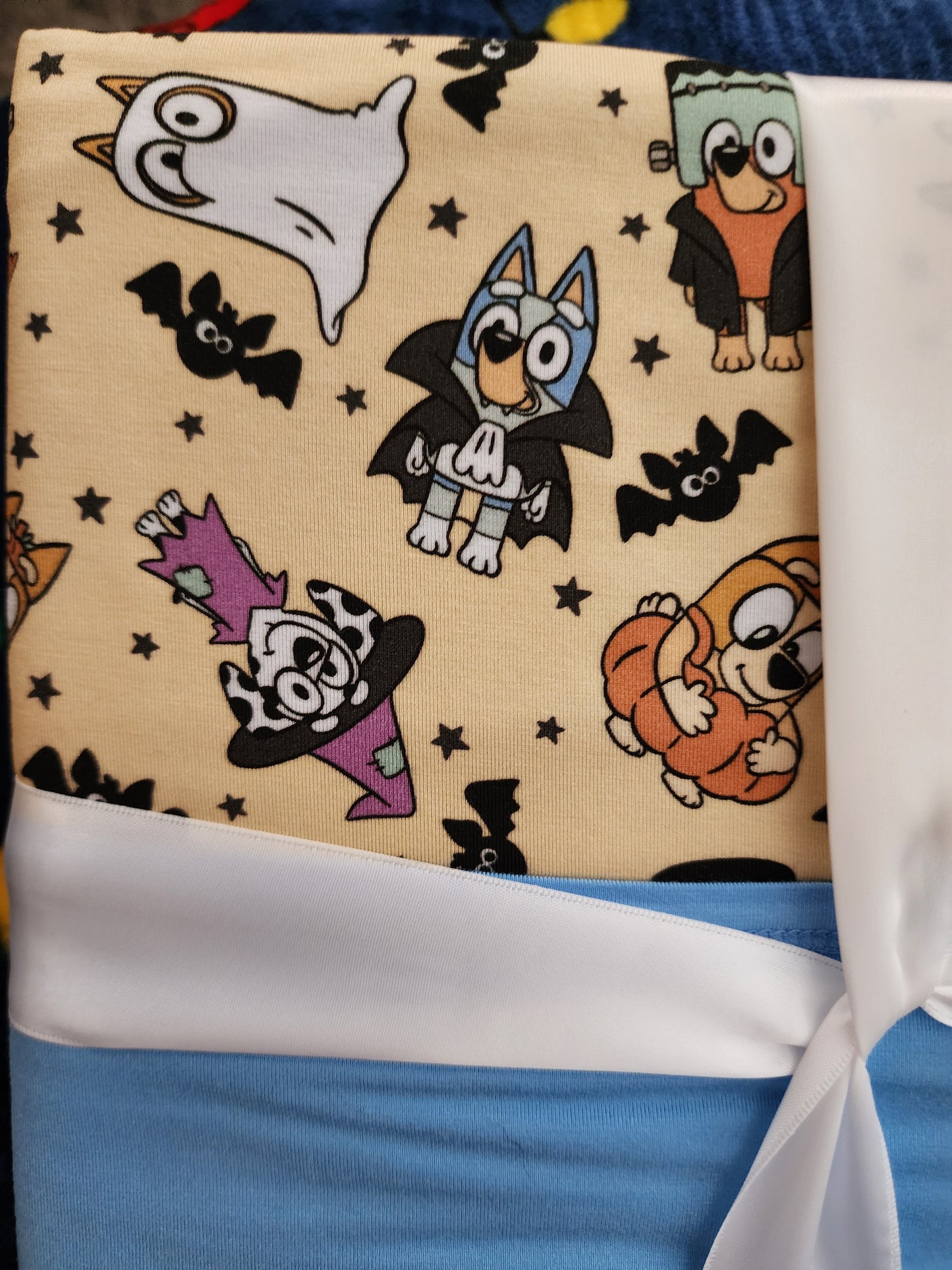 *Charlies Project Bluey, Bingo and Friends Halloween Baby Blanket