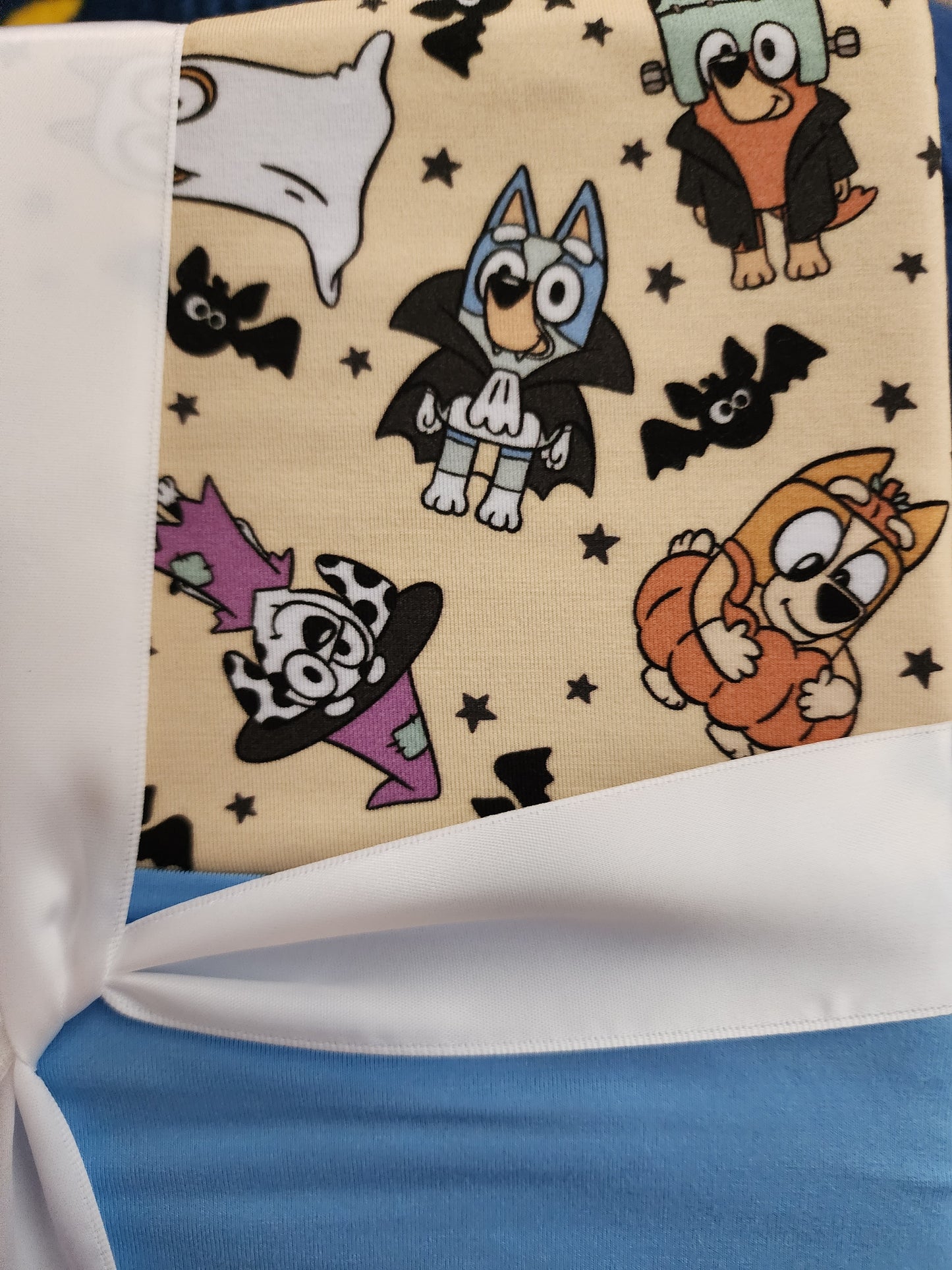 *Charlies Project Bluey, Bingo and Friends Halloween Baby Blanket