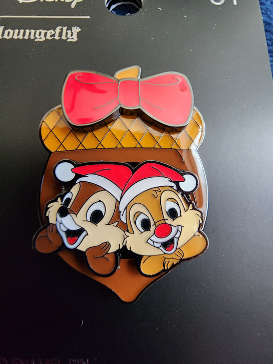 Loungefly Disney Chip and Dale Christmas Pin