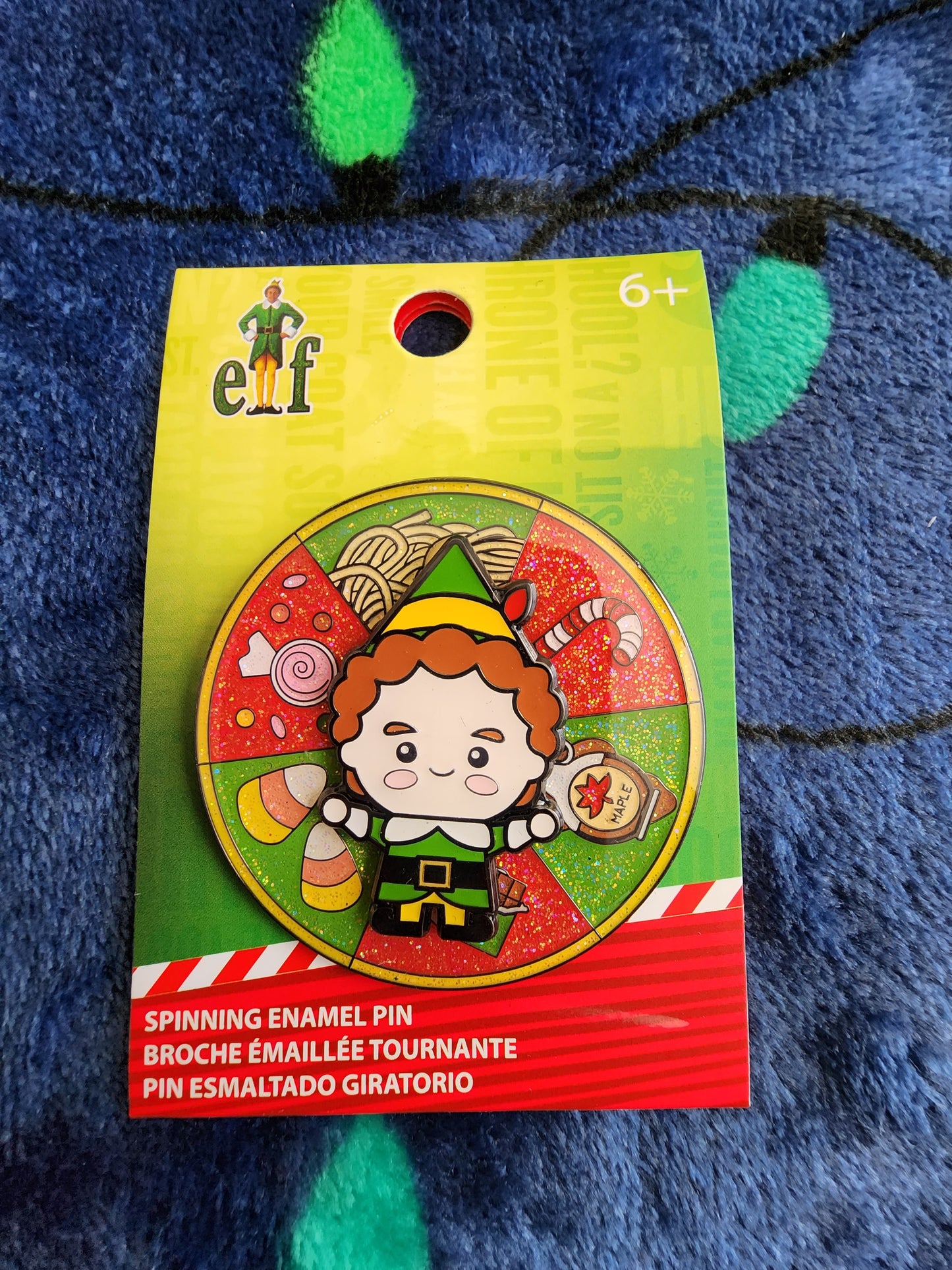 Loungefly Chibi Elf Food Spinner Christmas Pin
