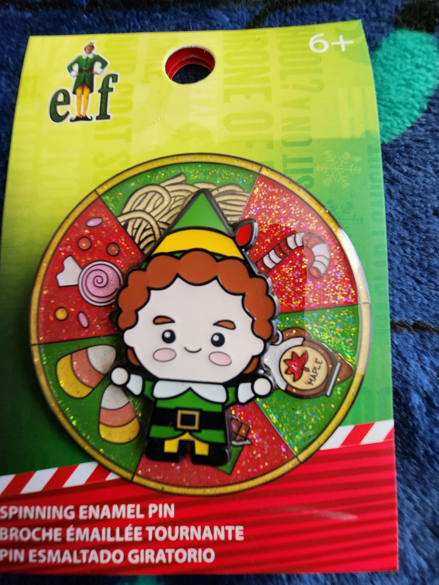 Loungefly Chibi Elf Food Spinner Christmas Pin