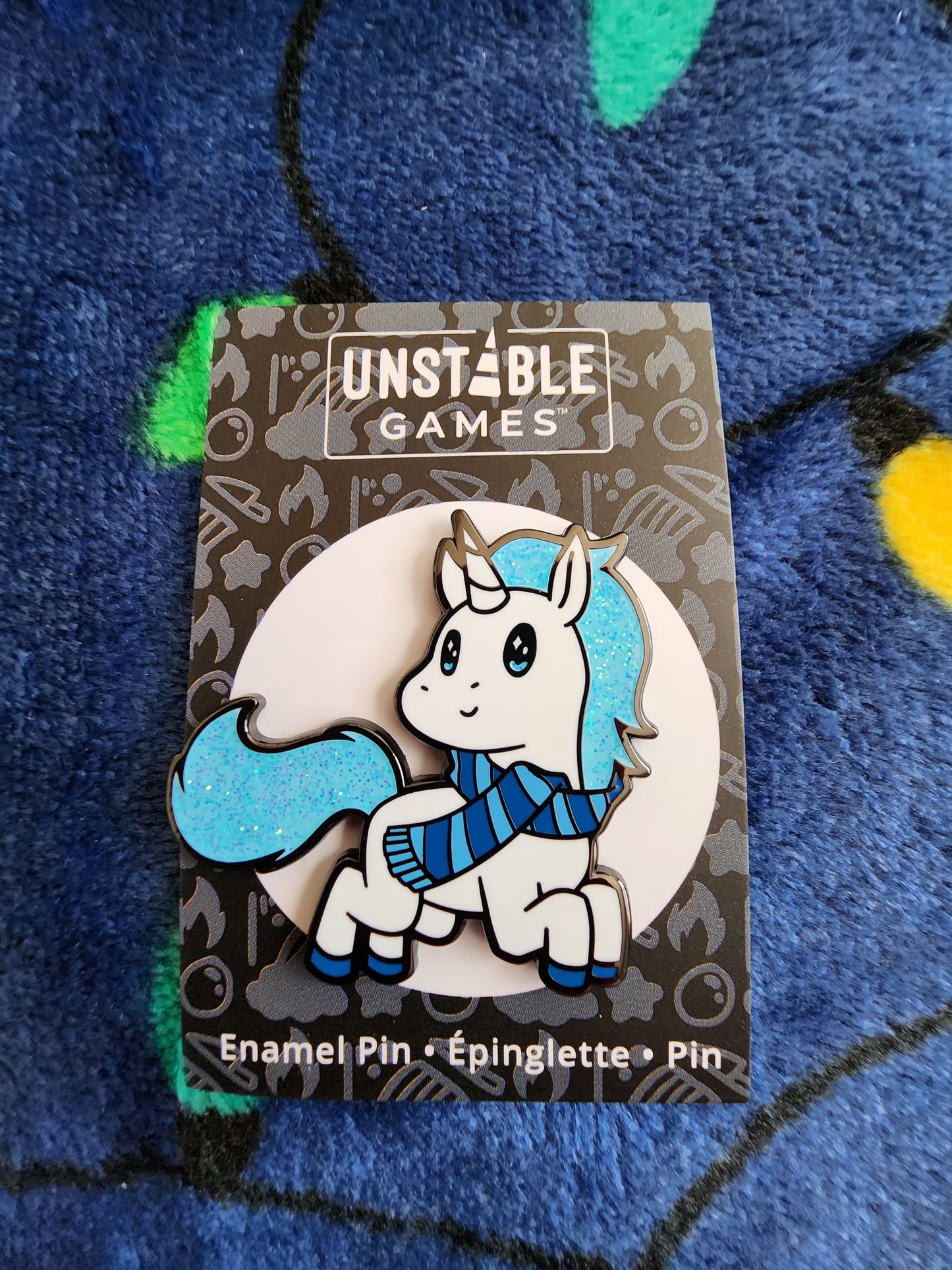 Winter Unicorn Holiday Pin