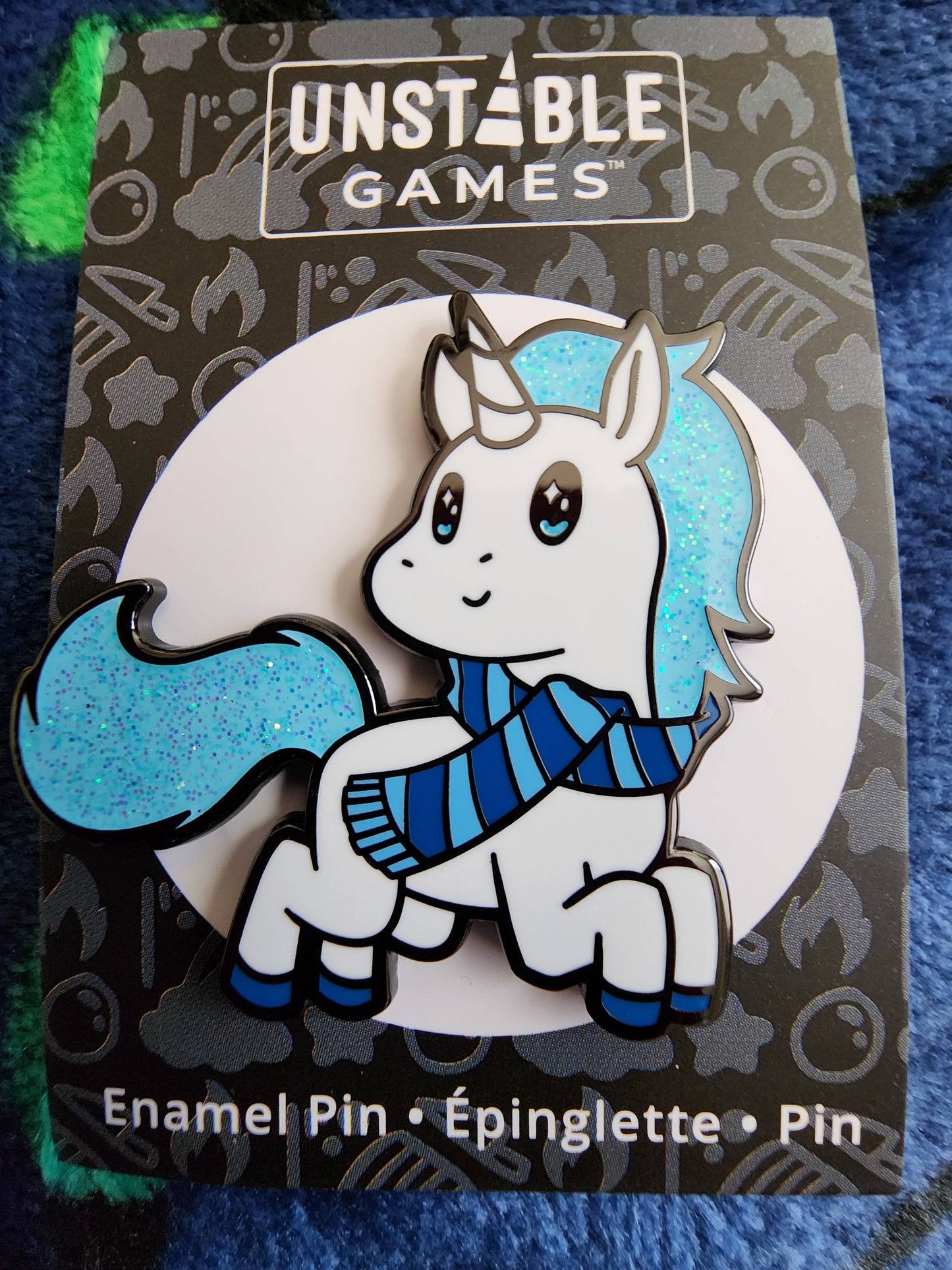 Winter Unicorn Holiday Pin