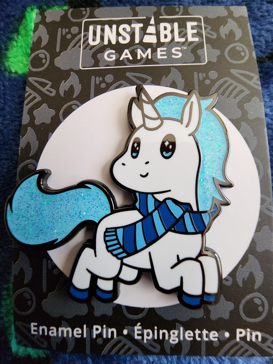 Winter Unicorn Holiday Pin