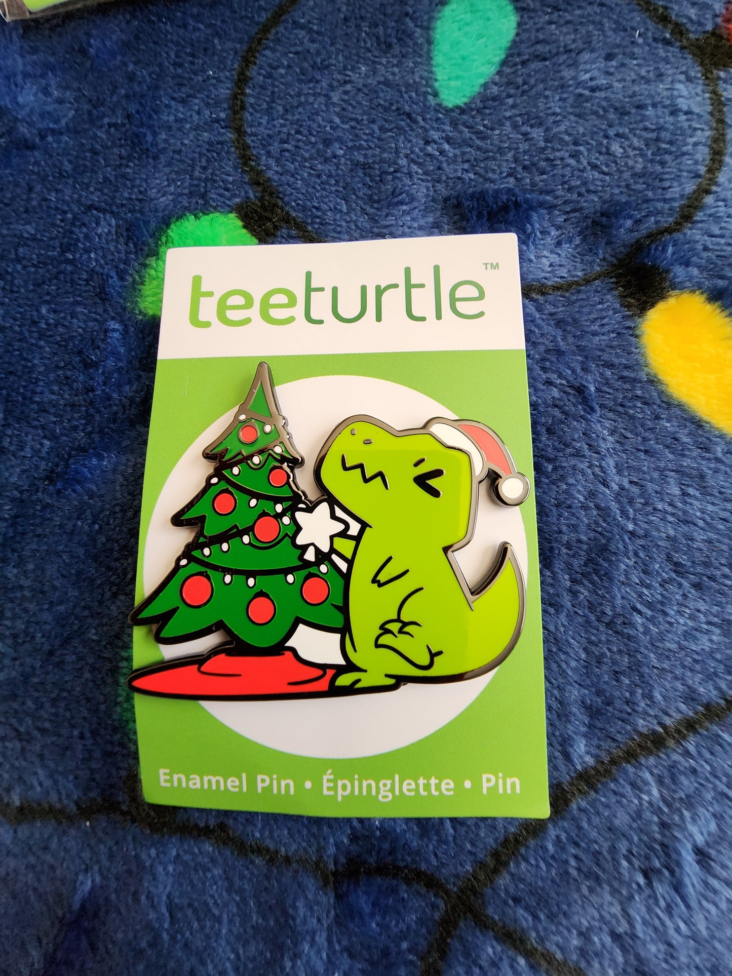 Tee Turtle T-Rex Christmas Holiday Pin