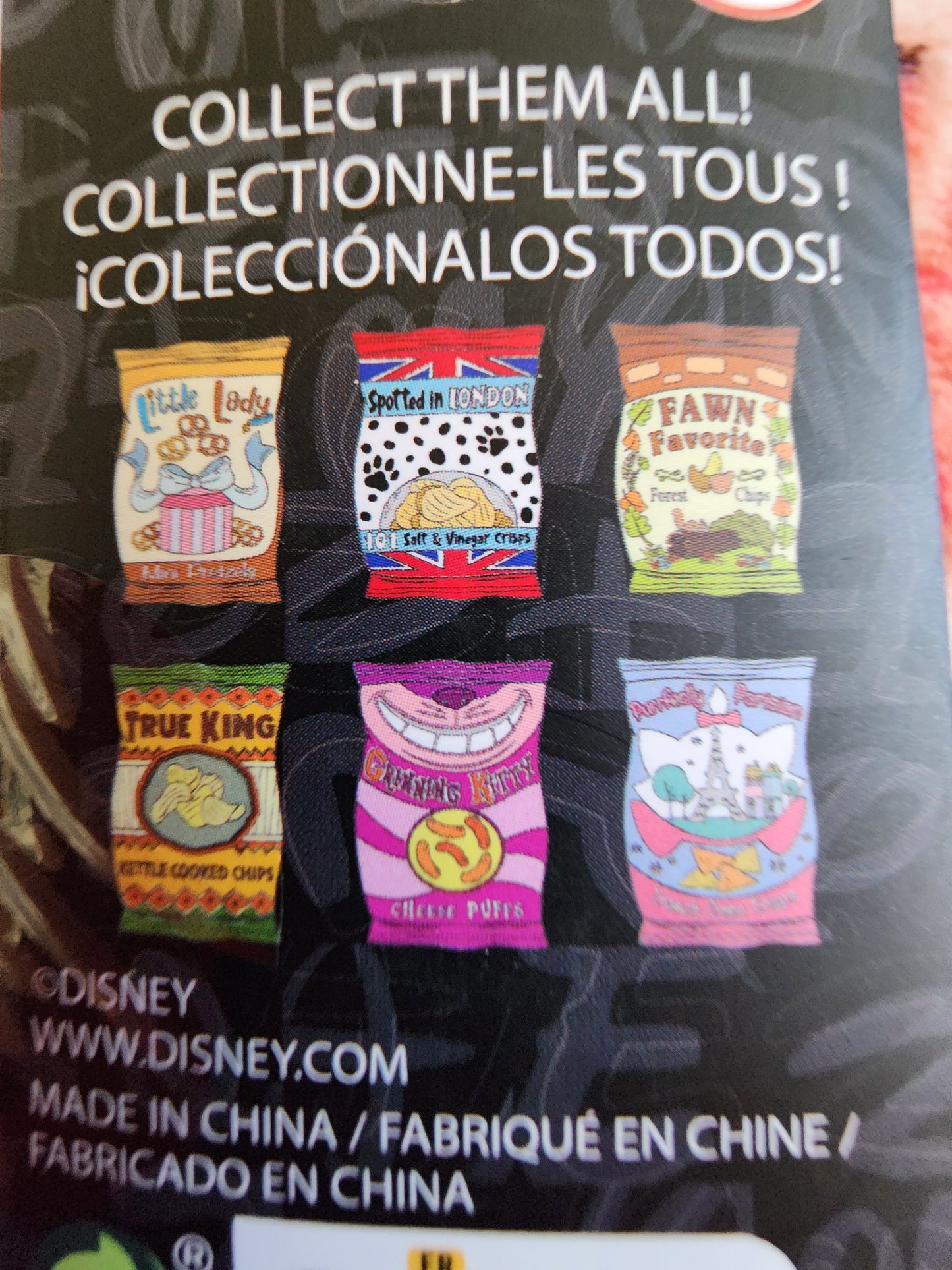 Disney Characters Snack Bag Mystery Pins